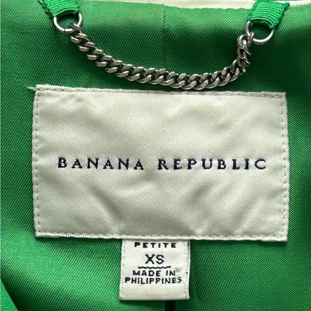 Banana Republic Geen Double Breasted Trench Coat Women’s Belted Lined XS - Picture 4 of 5